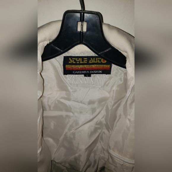 Style Auto Carrera Design Woman's Vintage Cropped Zipped up Jacket - Picture 3 of 12